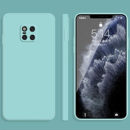 Solid Color Imitation Liquid Silicone Straight Edge Dropproof Full Coverage Protective Case, For Huawei Mate 20, For Huawei Mate 20 Pro