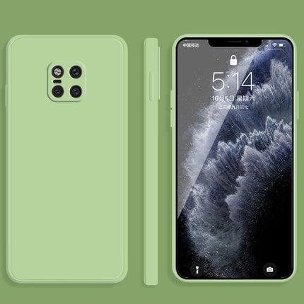 Solid Color Imitation Liquid Silicone Straight Edge Dropproof Full Coverage Protective Case, For Huawei Mate 20, For Huawei Mate 20 Pro