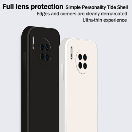 Solid Color Imitation Liquid Silicone Straight Edge Dropproof Full Coverage Protective Case, For Huawei Mate 30, For Huawei Mate 30 Pro