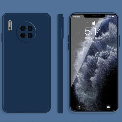 Solid Color Imitation Liquid Silicone Straight Edge Dropproof Full Coverage Protective Case, For Huawei Mate 30, For Huawei Mate 30 Pro
