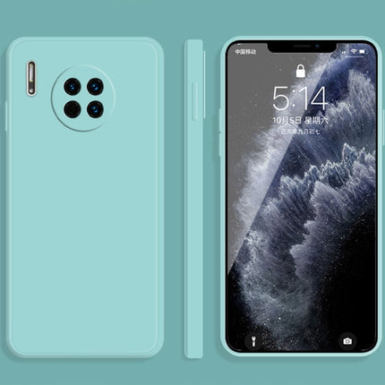Solid Color Imitation Liquid Silicone Straight Edge Dropproof Full Coverage Protective Case, For Huawei Mate 30, For Huawei Mate 30 Pro