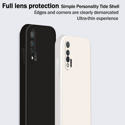 Solid Color Imitation Liquid Silicone Straight Edge Dropproof Full Coverage Protective Case, For Huawei nova 6 4G, For Huawei nova 6 5G