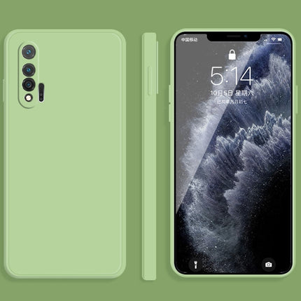 Solid Color Imitation Liquid Silicone Straight Edge Dropproof Full Coverage Protective Case, For Huawei nova 6 4G, For Huawei nova 6 5G
