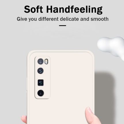 Solid Color Imitation Liquid Silicone Straight Edge Dropproof Full Coverage Protective Case, For Huawei nova 7 Pro 5G, For Huawei nova 7 SE