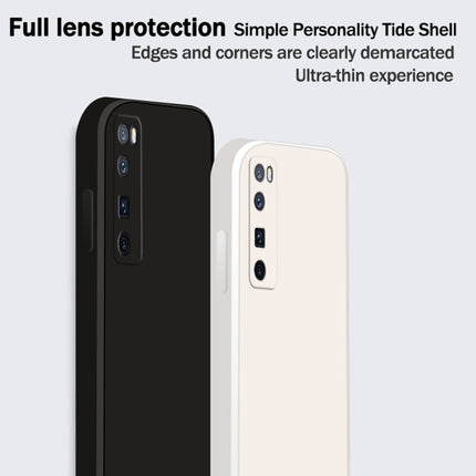 Solid Color Imitation Liquid Silicone Straight Edge Dropproof Full Coverage Protective Case, For Huawei nova 7 Pro 5G, For Huawei nova 7 SE