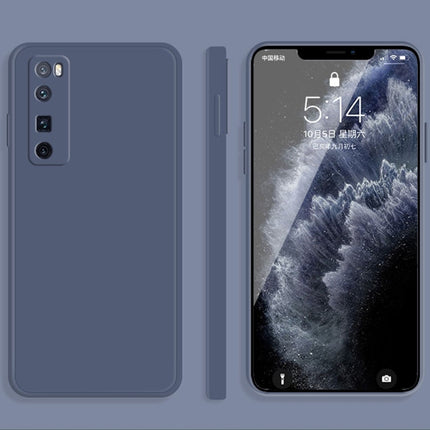 Solid Color Imitation Liquid Silicone Straight Edge Dropproof Full Coverage Protective Case, For Huawei nova 7 Pro 5G, For Huawei nova 7 SE