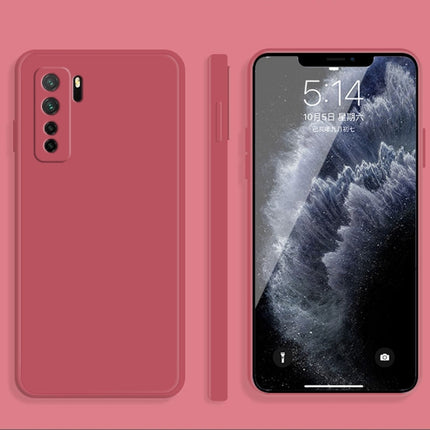 Solid Color Imitation Liquid Silicone Straight Edge Dropproof Full Coverage Protective Case, For Huawei nova 7 Pro 5G, For Huawei nova 7 SE