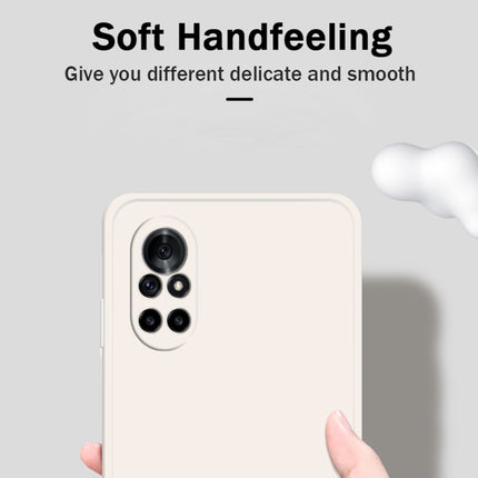 Solid Color Imitation Liquid Silicone Straight Edge Dropproof Full Coverage Protective Case, For Huawei nova 8 5G, For Huawei nova 8 Pro 5G