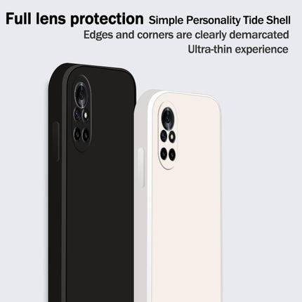 Solid Color Imitation Liquid Silicone Straight Edge Dropproof Full Coverage Protective Case, For Huawei nova 8 5G, For Huawei nova 8 Pro 5G