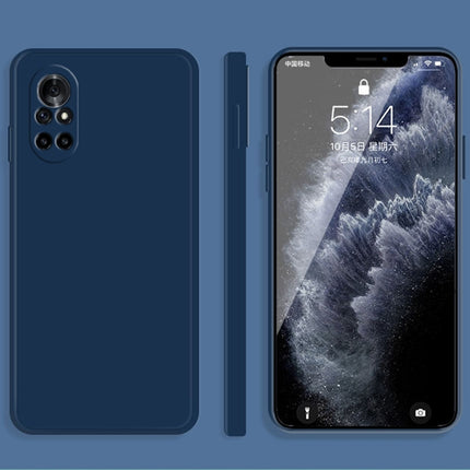 Solid Color Imitation Liquid Silicone Straight Edge Dropproof Full Coverage Protective Case, For Huawei nova 8 5G, For Huawei nova 8 Pro 5G