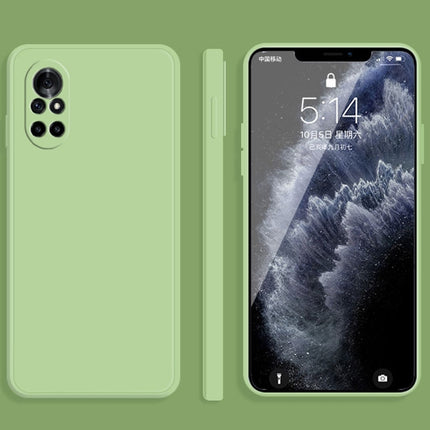 Solid Color Imitation Liquid Silicone Straight Edge Dropproof Full Coverage Protective Case, For Huawei nova 8 5G, For Huawei nova 8 Pro 5G
