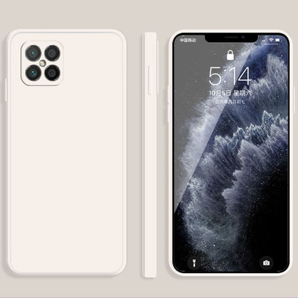 Solid Color Imitation Liquid Silicone Straight Edge Dropproof Full Coverage Protective Case, For Huawei nova 8 SE, For Huawei P30