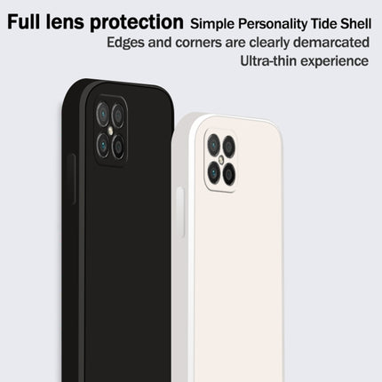 Solid Color Imitation Liquid Silicone Straight Edge Dropproof Full Coverage Protective Case, For Huawei nova 8 SE, For Huawei P30
