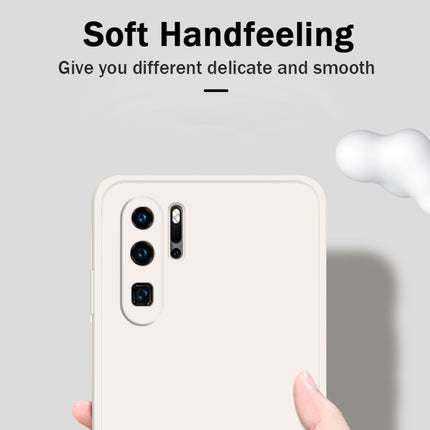 Solid Color Imitation Liquid Silicone Straight Edge Dropproof Full Coverage Protective Case, For Huawei P30 Pro, For Huawei P40