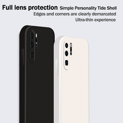 Solid Color Imitation Liquid Silicone Straight Edge Dropproof Full Coverage Protective Case, For Huawei P30 Pro, For Huawei P40