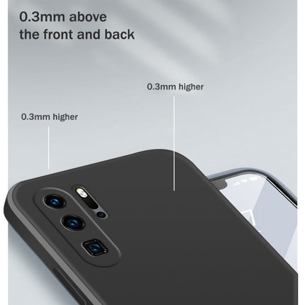 Solid Color Imitation Liquid Silicone Straight Edge Dropproof Full Coverage Protective Case, For Huawei P30 Pro, For Huawei P40