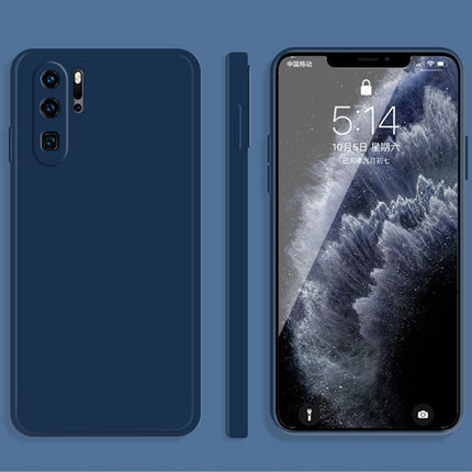 Solid Color Imitation Liquid Silicone Straight Edge Dropproof Full Coverage Protective Case, For Huawei P30 Pro, For Huawei P40