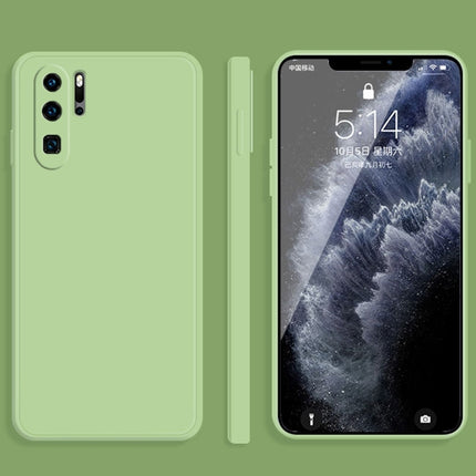 Solid Color Imitation Liquid Silicone Straight Edge Dropproof Full Coverage Protective Case, For Huawei P30 Pro, For Huawei P40