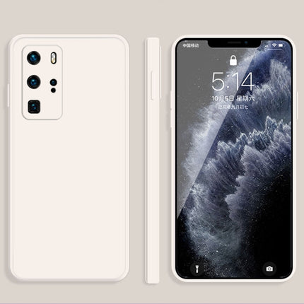 Solid Color Imitation Liquid Silicone Straight Edge Dropproof Full Coverage Protective Case, For Huawei P40 Pro, For Huawei nova 5i
