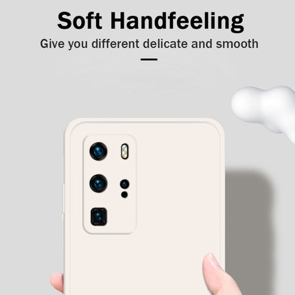 Solid Color Imitation Liquid Silicone Straight Edge Dropproof Full Coverage Protective Case, For Huawei P40 Pro, For Huawei nova 5i
