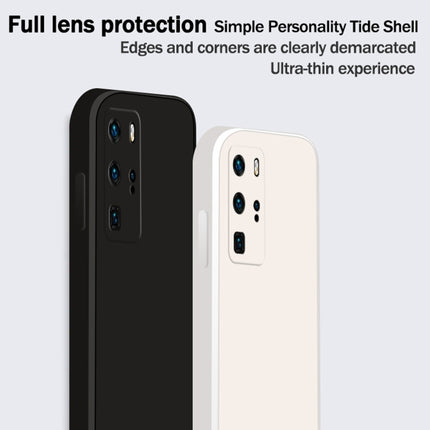 Solid Color Imitation Liquid Silicone Straight Edge Dropproof Full Coverage Protective Case, For Huawei P40 Pro, For Huawei nova 5i