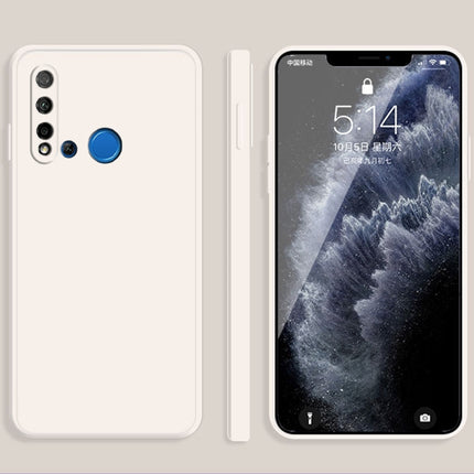 Solid Color Imitation Liquid Silicone Straight Edge Dropproof Full Coverage Protective Case, For Huawei P40 Pro, For Huawei nova 5i