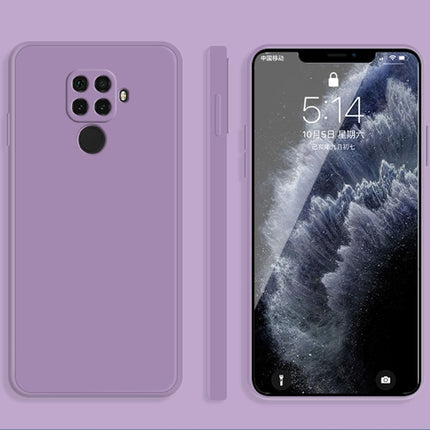 Solid Color Imitation Liquid Silicone Straight Edge Dropproof Full Coverage Protective Case, For Huawei nova 5i Pro / 5z, For Huawei nova 5 Pro