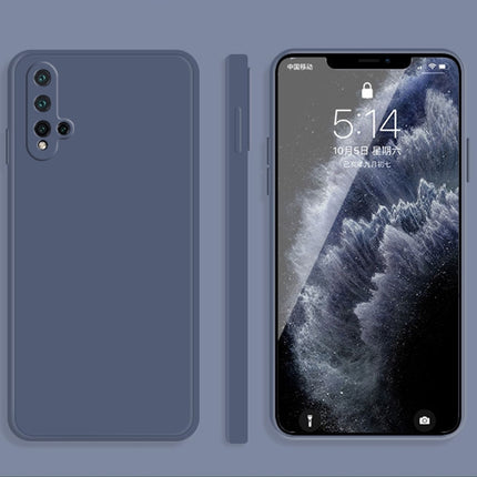 Solid Color Imitation Liquid Silicone Straight Edge Dropproof Full Coverage Protective Case, For Huawei nova 5i Pro / 5z, For Huawei nova 5 Pro