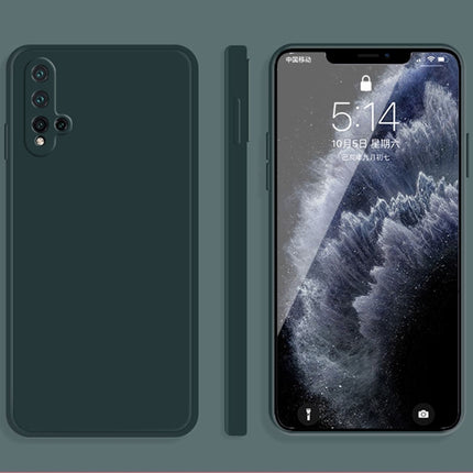 Solid Color Imitation Liquid Silicone Straight Edge Dropproof Full Coverage Protective Case, For Huawei nova 5i Pro / 5z, For Huawei nova 5 Pro