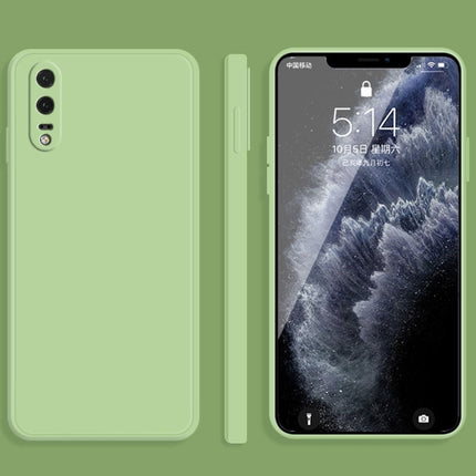 Solid Color Imitation Liquid Silicone Straight Edge Dropproof Full Coverage Protective Case, For Huawei P20, For Huawei P20 Pro