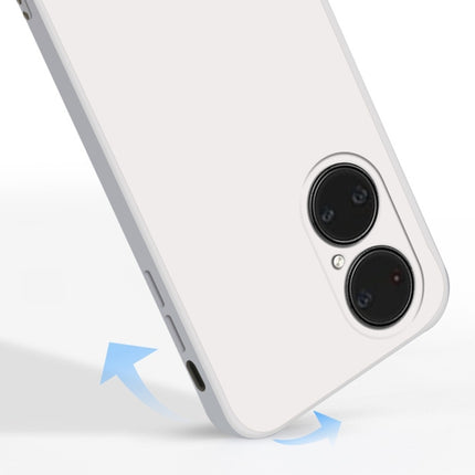 Solid Color Imitation Liquid Silicone Straight Edge Dropproof Full Coverage Protective Case, For Huawei P50, For Huawei P50 Pro
