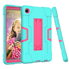 Contrast Color Robot Shockproof Silicone + PC Protective Case with Holder, For Samsung Galaxy Tab A7 Lite T225, For Samsung Galaxy Tab A7 10.4 (2020)