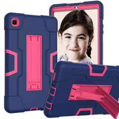 Contrast Color Robot Shockproof Silicone + PC Protective Case with Holder, For Samsung Galaxy Tab A7 Lite T225, For Samsung Galaxy Tab A7 10.4 (2020)