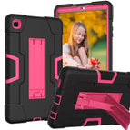 For Samsung Galaxy Tab A7 10.4 (2020) / Black + Rose Red