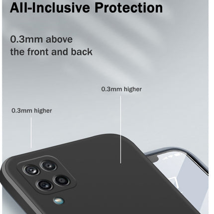 Solid Color Imitation Liquid Silicone Straight Edge Dropproof Full Coverage Protective Case, For Samsung Galaxy A12 5G, For Samsung Galaxy A21s