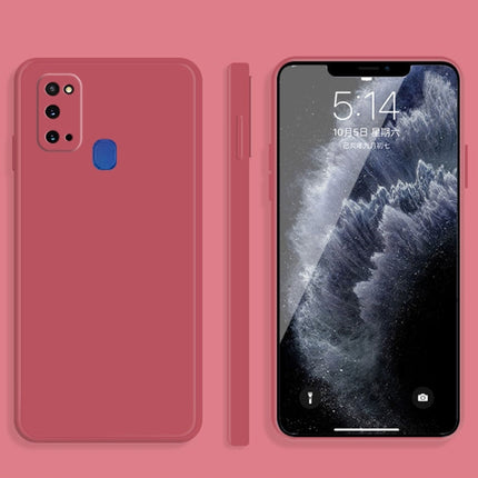 Solid Color Imitation Liquid Silicone Straight Edge Dropproof Full Coverage Protective Case, For Samsung Galaxy A12 5G, For Samsung Galaxy A21s