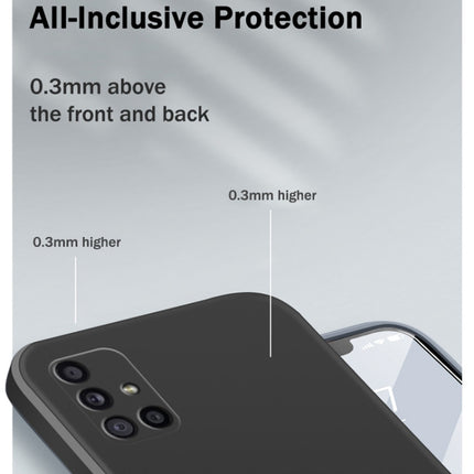 Solid Color Imitation Liquid Silicone Straight Edge Dropproof Full Coverage Protective Case, For Samsung Galaxy A31, For Samsung Galaxy A42 5G