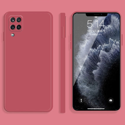 Solid Color Imitation Liquid Silicone Straight Edge Dropproof Full Coverage Protective Case, For Samsung Galaxy A31, For Samsung Galaxy A42 5G