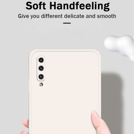 Solid Color Imitation Liquid Silicone Straight Edge Dropproof Full Coverage Protective Case, For Samsung Galaxy A50, For Samsung Galaxy A71