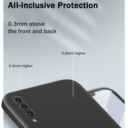 Solid Color Imitation Liquid Silicone Straight Edge Dropproof Full Coverage Protective Case, For Samsung Galaxy A50, For Samsung Galaxy A71