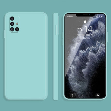 Solid Color Imitation Liquid Silicone Straight Edge Dropproof Full Coverage Protective Case, For Samsung Galaxy A50, For Samsung Galaxy A71