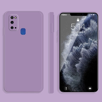 Solid Color Imitation Liquid Silicone Straight Edge Dropproof Full Coverage Protective Case, For Samsung Galaxy M31, For Samsung Galaxy M51, For Samsung Galaxy S20