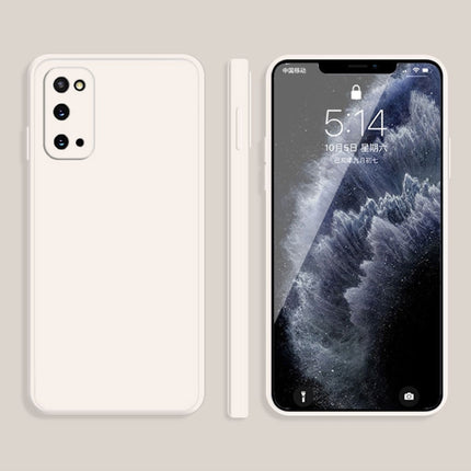 Solid Color Imitation Liquid Silicone Straight Edge Dropproof Full Coverage Protective Case, For Samsung Galaxy M31, For Samsung Galaxy M51, For Samsung Galaxy S20
