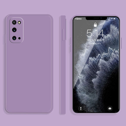 Solid Color Imitation Liquid Silicone Straight Edge Dropproof Full Coverage Protective Case, For Samsung Galaxy M31, For Samsung Galaxy M51, For Samsung Galaxy S20