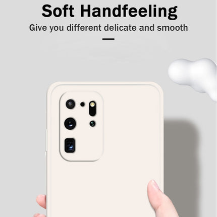 Solid Color Imitation Liquid Silicone Straight Edge Dropproof Full Coverage Protective Case, For Samsung Galaxy S20 Ultra, For Samsung Galaxy S21 5G