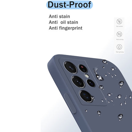 Solid Color Imitation Liquid Silicone Straight Edge Dropproof Full Coverage Protective Case, For Samsung Galaxy S21 Ultra 5G, For Samsung Galaxy S21+ 5G