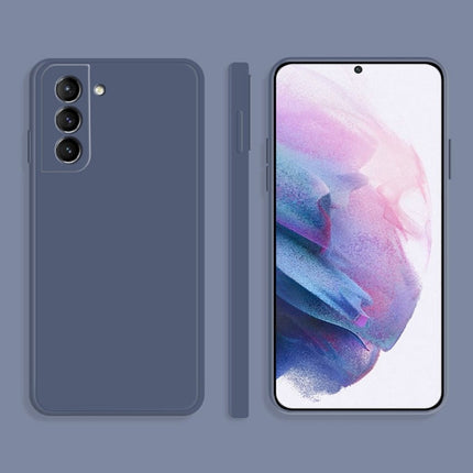 Solid Color Imitation Liquid Silicone Straight Edge Dropproof Full Coverage Protective Case, For Samsung Galaxy S21 Ultra 5G, For Samsung Galaxy S21+ 5G
