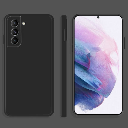Solid Color Imitation Liquid Silicone Straight Edge Dropproof Full Coverage Protective Case, For Samsung Galaxy S21 Ultra 5G, For Samsung Galaxy S21+ 5G