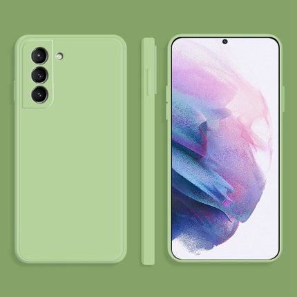 Solid Color Imitation Liquid Silicone Straight Edge Dropproof Full Coverage Protective Case, For Samsung Galaxy S21 Ultra 5G, For Samsung Galaxy S21+ 5G