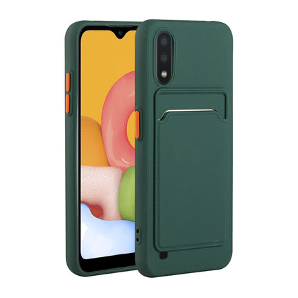 Card Slot Design Shockproof TPU Protective, For Samsung Galaxy A01, For Samsung Galaxy A02